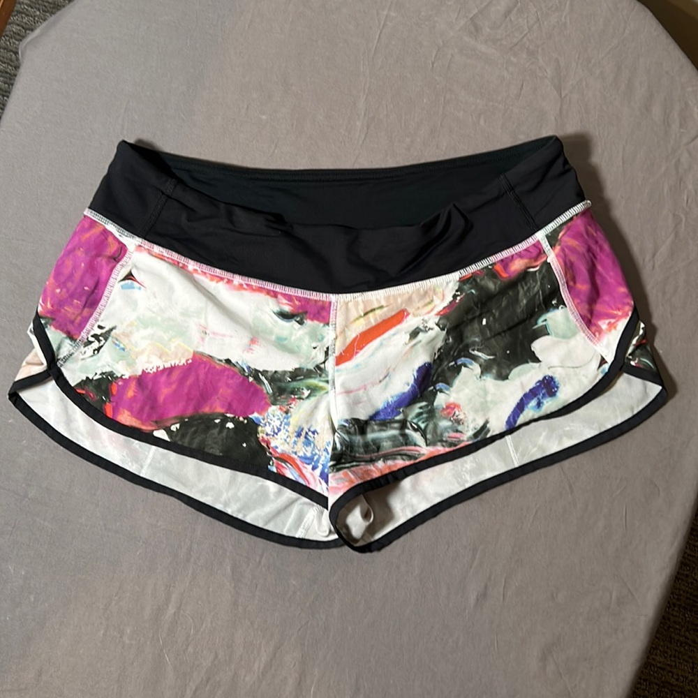 Lululemon Athletica Multicolor Speed Up Athletic Shorts
